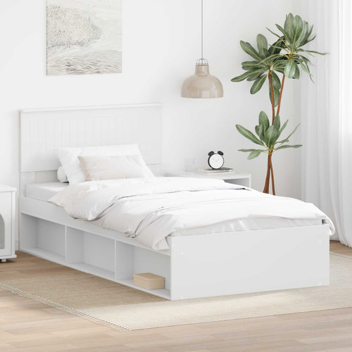 Bed frame white 100x200 - frame,