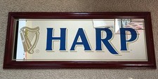 Vintage Harp Beer Mirror Sign