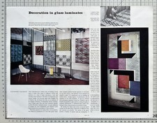 Glass Laminate Panels - Plyglass Ltd Harlow - 1957 Cutting 554