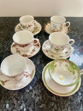 6x Vintage Mismatched English