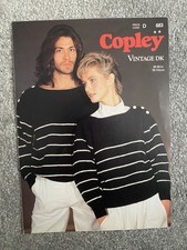 Vintage Copley Knitting Pattern No. 683 dk his n hers sweaters 30-44