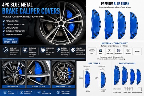 Blue metal brake - 4x,