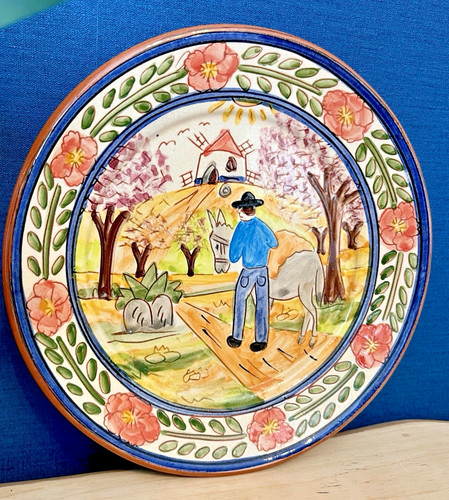 Portuguese terracotta plate - portuguese,