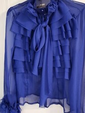 SHK PARIS sheer blouse with