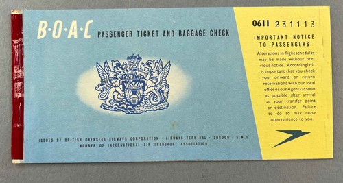 Boac vintage used airline - boac,