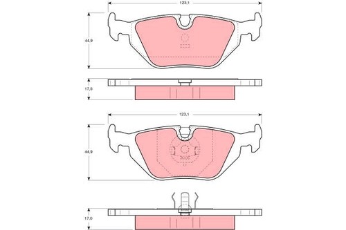 Brake pad set - pad, set,
