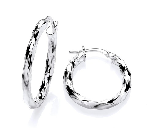Sterling silver diamond cut - diamond,