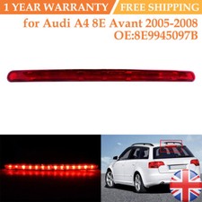For Audi A4 B7 Avant 05-08 Rear High Level Third LED Brake Stop Light Red Lens
