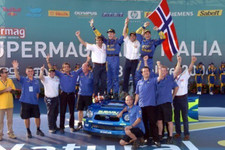 Rally winners Petter Solberg