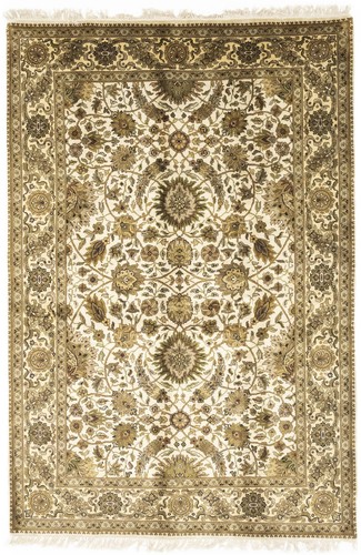 Handmade 6x9 floral agra - handmade,