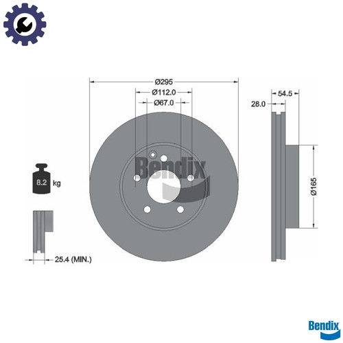 Brake disc bds1271 - brake, for
