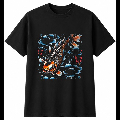 Koi butterfly tattoo - butterfly, sea
