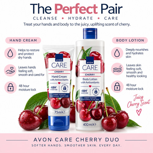 Avon care cherry - hand, cream