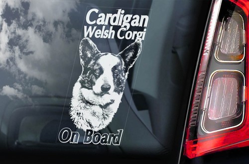 Corgi sticker car window - corgi,