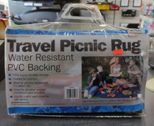 Streetwize Travel Picnic Rug Water Resistant PVC Backed SALE CHEAP Clearance