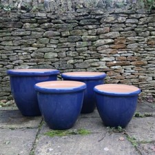 Garden Pots Outdoors Gloss Finish Outdoor Garden Pot For Plants & Flowers