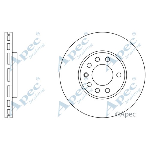 Brake discs vented - 2x, for