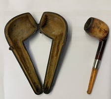 tobacco pipe silver mounted 1901 boxed