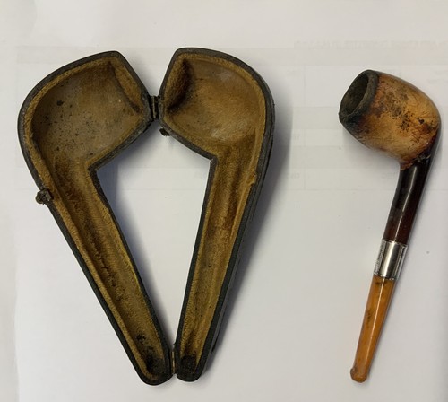 Tobacco pipe silver - tobacco, mounted