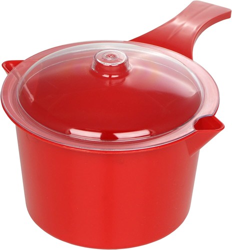 Red microwave milk - microwave, 15cm
