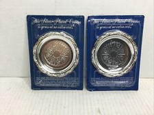 2 Vintage Silver Plated Promo