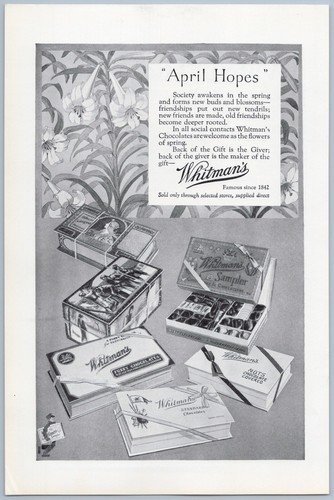 1925 whitmans chocolates - 1925,