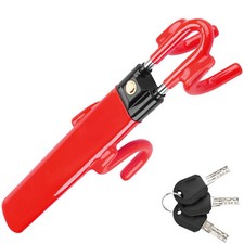 Twin Bar Steering Wheel Lock Stop Thieves Stealing Your Car Universal Fit 2 keys