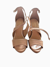 Lipsy Nude Heels – Party Shoes | Adjustable Straps, Open Toe | Size 4 open toe