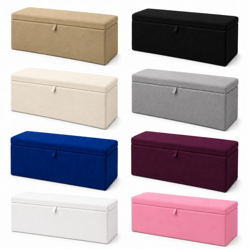Ottoman storage box - box, plush