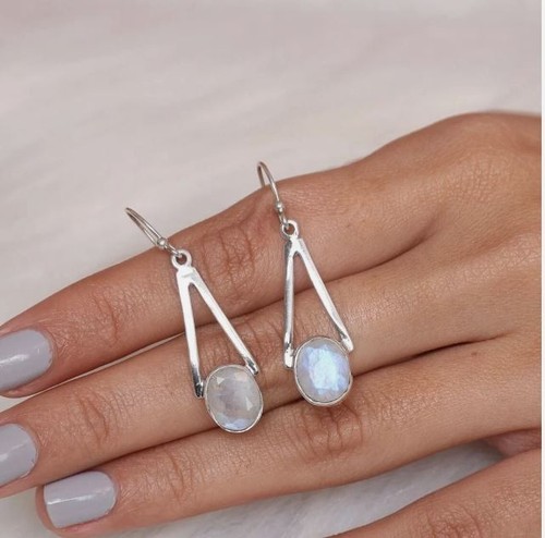 Amazing rainbow moonstone - rainbow, 925