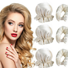 Heatless Hair Curlers Set 6Pcs - Satin No Heat Curling Headband & Cap for hair