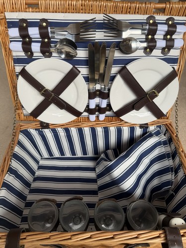 Wicker picnic basket set - wicker,