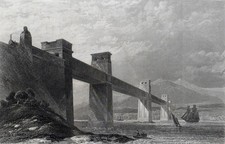 Britannia tubular bridge over - britannia,