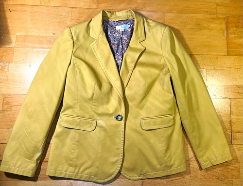 Boden mustard cotton blazer - mustard,