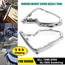 Left Right Chrome Mirror Mount