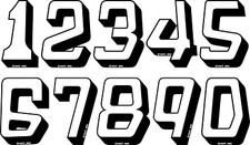 Hot Inc BMX Numbers (Reproduction)  Old School Skyway Redline GT Haro Zeronine