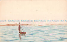 R387965 Boat in the sea John W Bowman Postcard