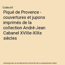 Piqué de Provence -