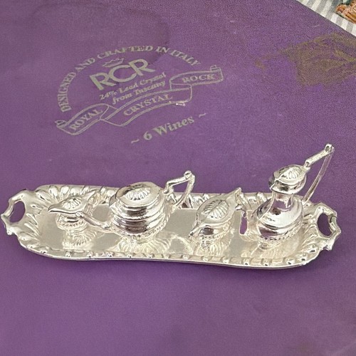 Miniature silver plated tea - silver,