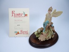 Danbury Mint Flower Fairies Figurine The Acorn Fairy With Wooden Base 1988