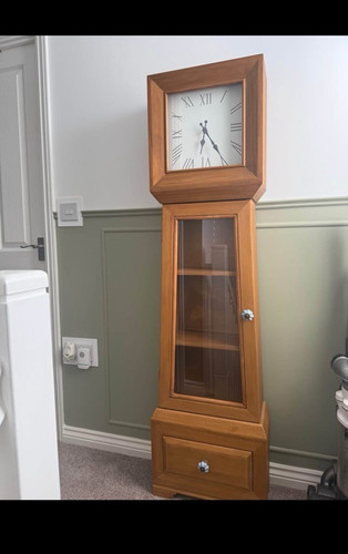 Next wooden grandfather clock - wooden,