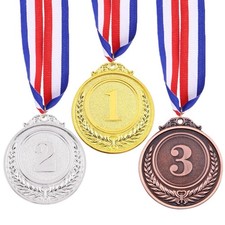 3 Metal Gold Silver Bronze