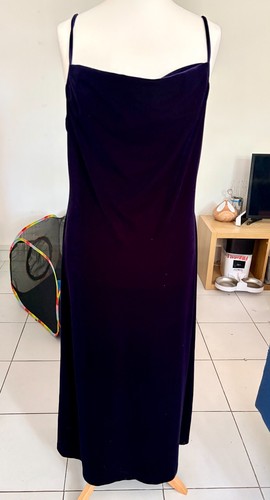 Amaranto purple velvet maxi - purple,