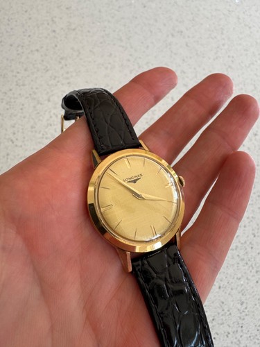 1967 longines linen dial - longines,