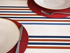 BIARRITZ BLUE RED 60" Round