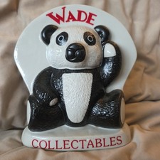 Vtg Rare Wade Collectables Panda Bear Plaque Nov 22nd Extravaganza 98 20x19cm