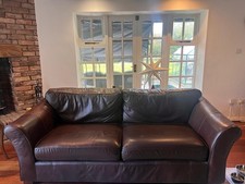 Marks & Spencer Dark Brown Leather Chesterfield Sofa – Chester Collection Only