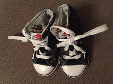 Lee Cooper Boys Girls Denim Casual Hi Top Baseball Boots Childs Infants Size 5