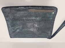 Pied A Terre Metallic Silver Clutch Bag 25cm