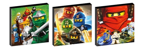 Ninjago set wall art - set, of